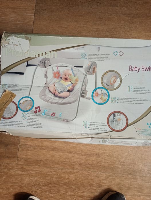 Baloiço de bebê a funcionar