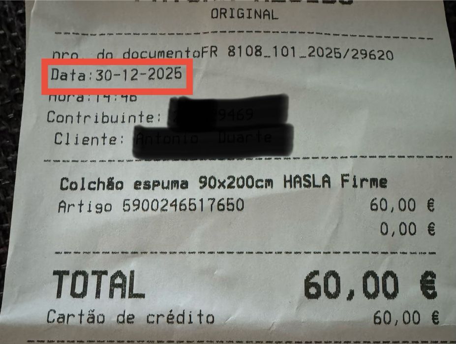 Colchao de espuma 90x200 NOVO NUNCA USADO
