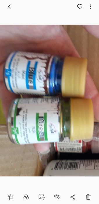 Набор пищевой краски для жирной основи ,шоколада.