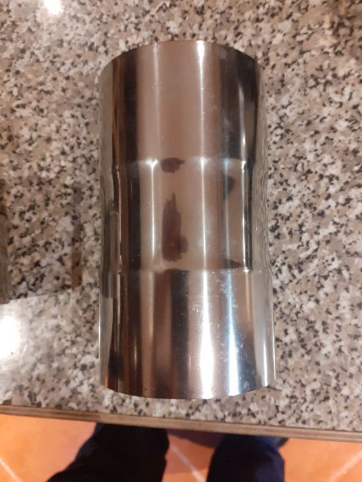 Forquilha  inox 80 taco e uniao  churrasqueira