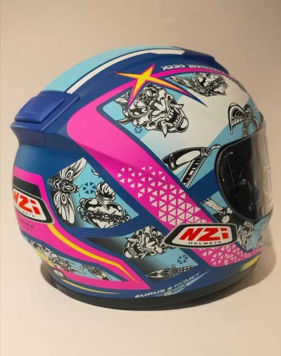 Capacete NZi integral feminino dupla viseira mota scooter novo