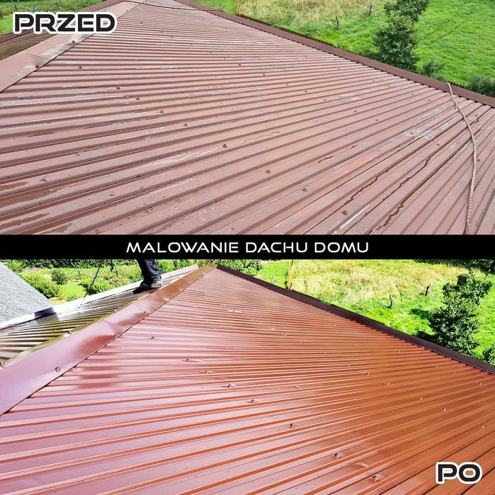 Malowanie  dachów,elewacji ,naprawa dachów montaż rynnień- śniegolapów