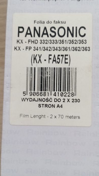 Folia do faksu Panasonic