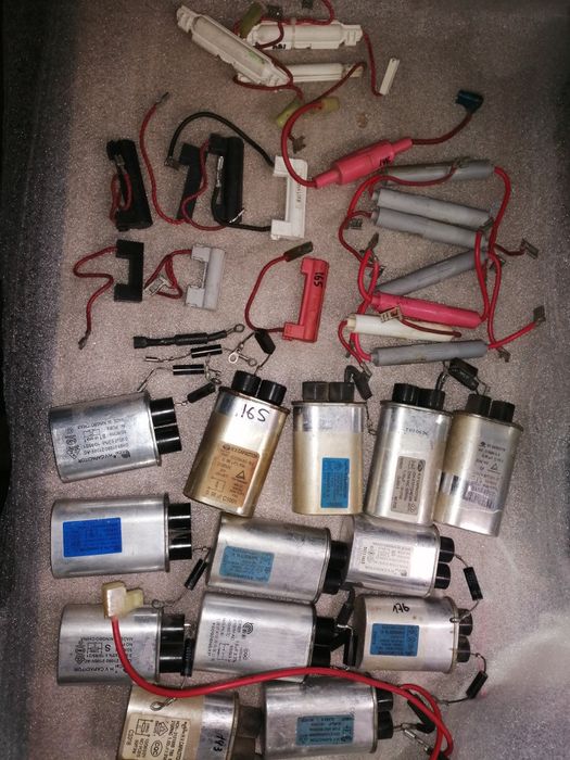 Конденсатор высоковольтный, предохранитель, диод для микроволновки