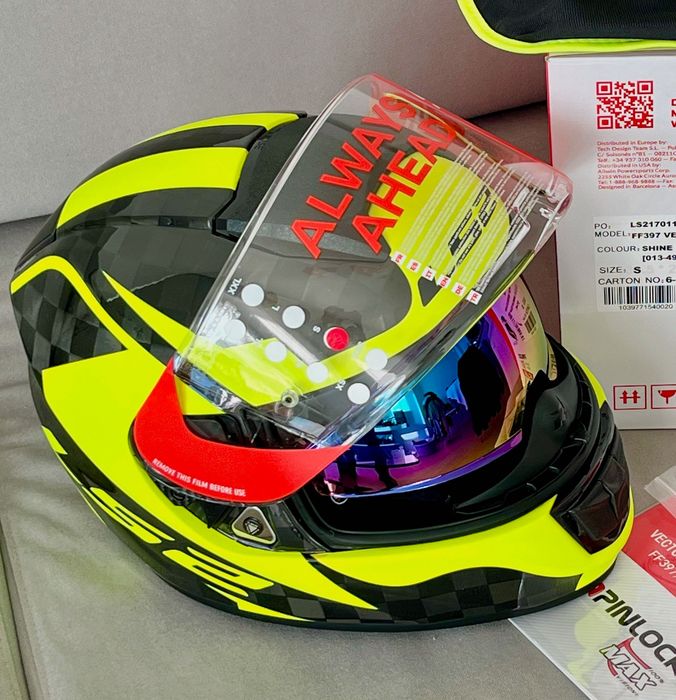 Capacete NOVO Carbono Total Ls2 ff397 Vector (43% DESCONTO) Tamanho S
