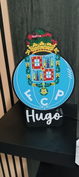 Candeeiro personalizado luminoso