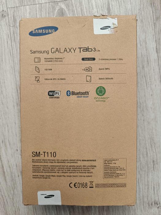 Tablet Samsung Galaxy Tab 3 Lite rysik pokrowiec