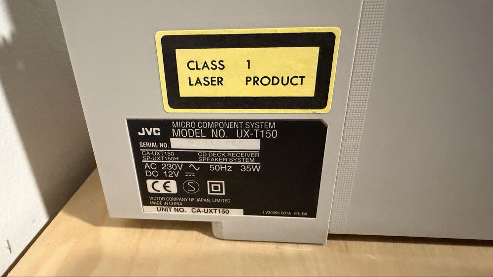 Aparelhagem JVC módulos cassete minidisc