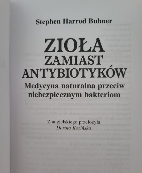Zioła zamiast antybiotyków - Stephen Harrod Buhner