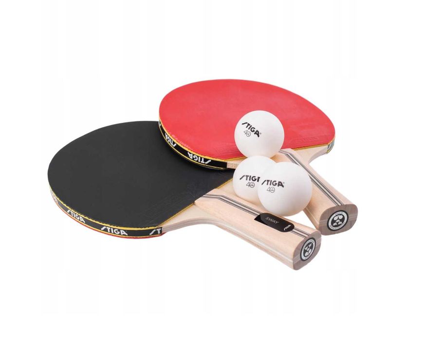NOWE Rakietki do Tenisa Stołowego Stiga Solidny Zestaw + Piłeczki