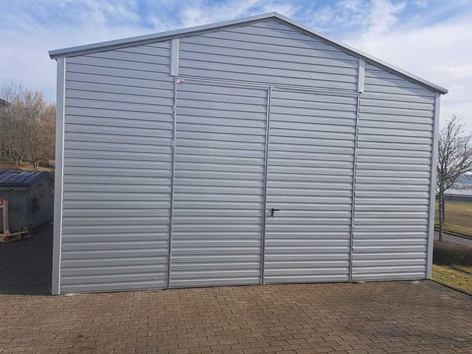 Garaż blaszak 6x8 PRODUCENT RÓŻNE Garaż blaszany Magazyn 6x10 8x8 5x7 6x6 7x7 6x9 7x9 5x10 Duży garaż blaszak na wymiar zamówienie Wiata hala Garaż