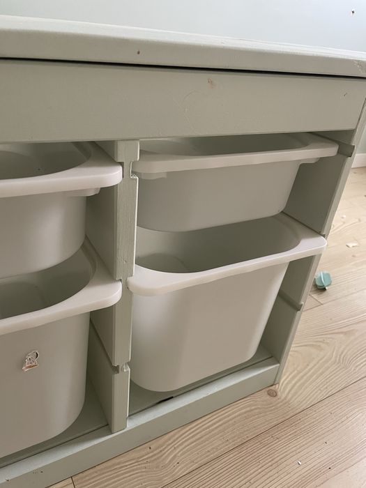 Trofast ikea com cestas verde