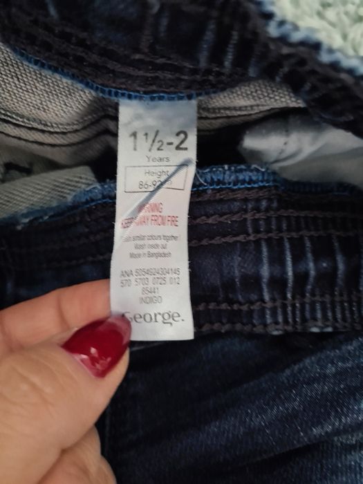 Spodnie dla chłopca rozmiar 92 baggy jeansy