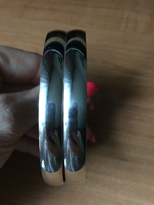 nowe srebrne bransoletki stal nierdzewna