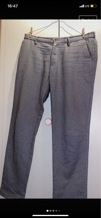 Bawełniane eleganckie spodnie Massimo Dutti