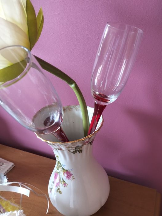 Kieliszki do szampana -kulawki dla Pary Młodej