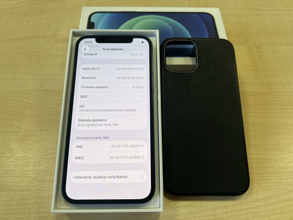 iPhone 12 | 64GB | Niebieski | OKAZJA | Zestaw