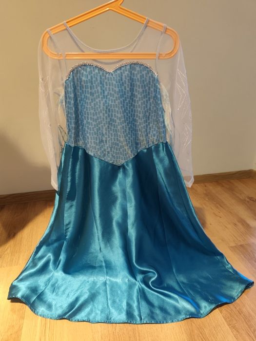Suknia strój ELSA Frozen H&M 122/128 Stan idealny