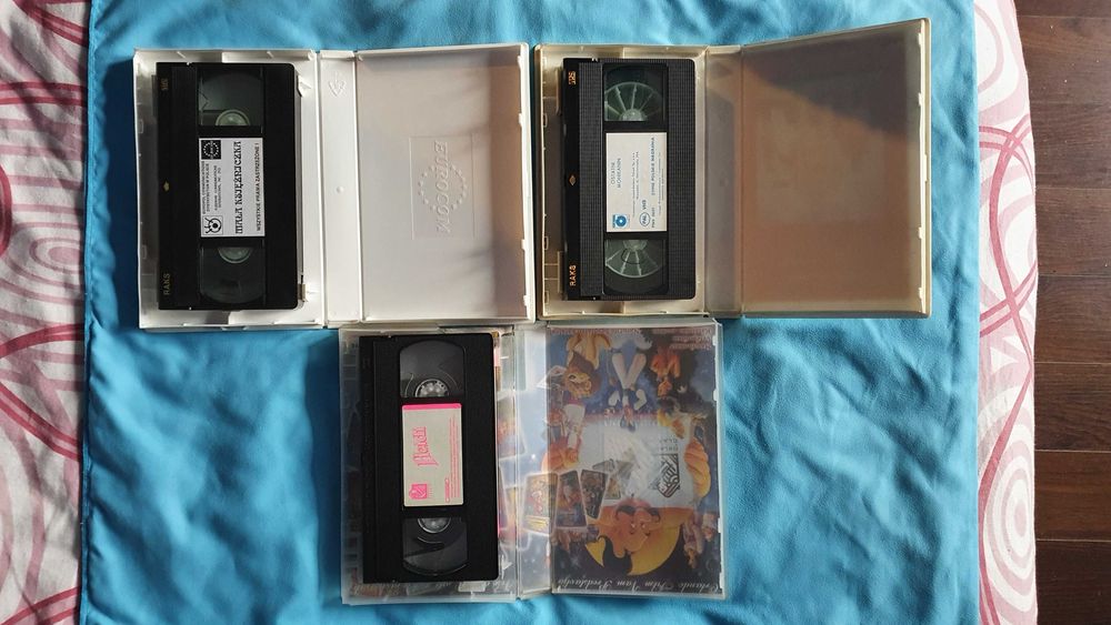 Bajki na kasetach VHS - Mała Księżniczka, Heidi, Ostatni Mohikanin
