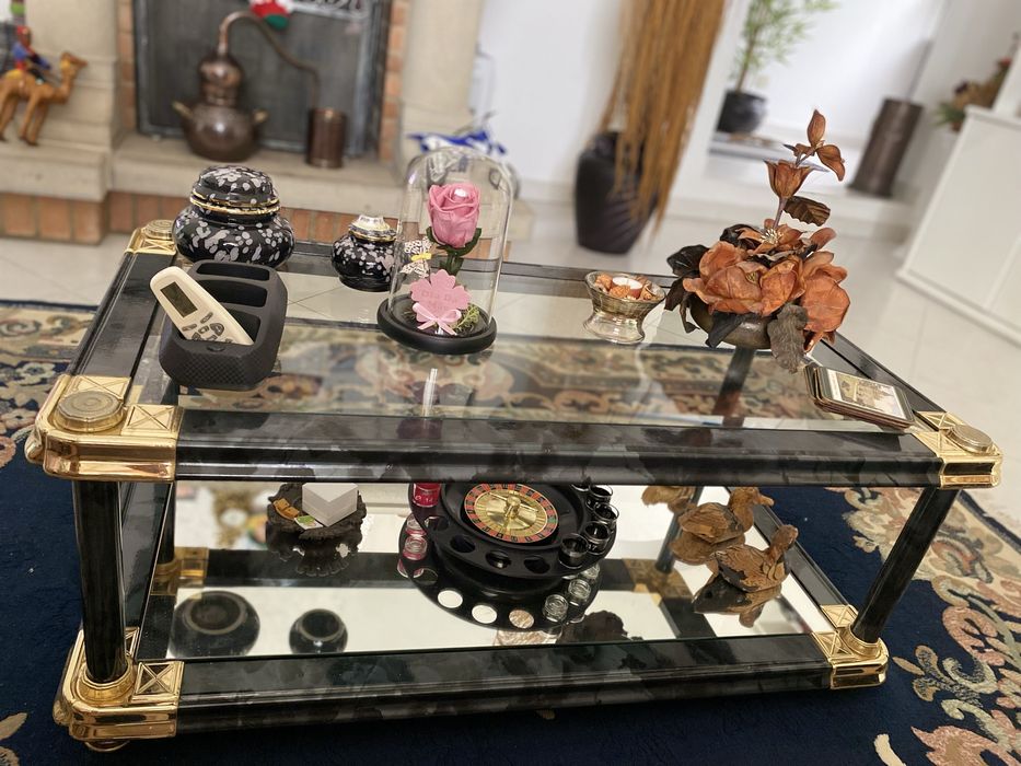 Mesas de apoio de vidro