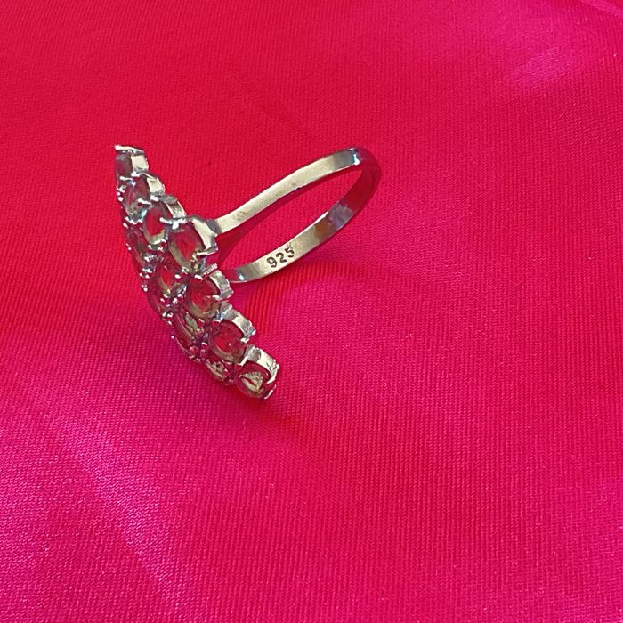 Anel prata 925 blue stone tamanho de 17 m