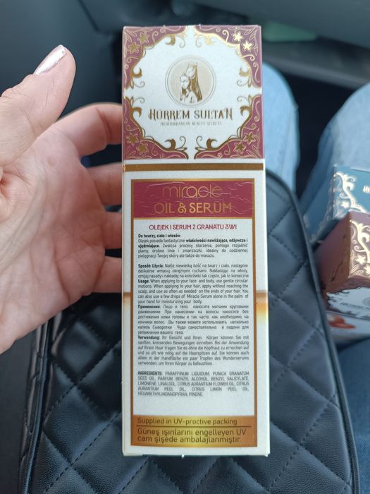 Hurrem Sultan Miracle Oil & Serum 100 ml granat nowe