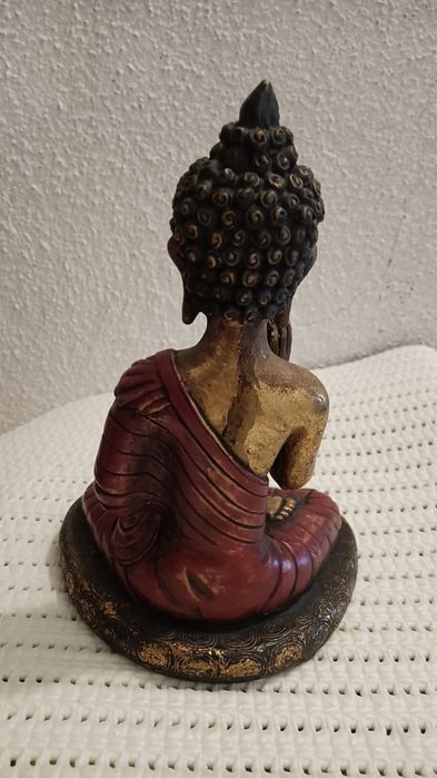Castiçal Buda dourado