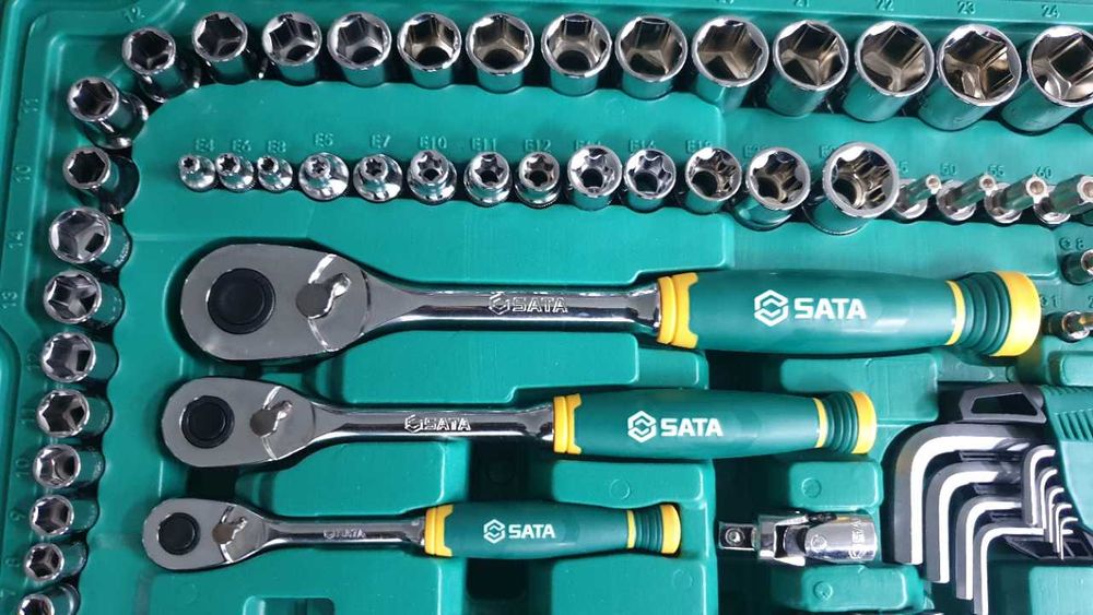 Conjunto de Ferramentas de 180 peças de 1/4”, 3/8”, 1/2”