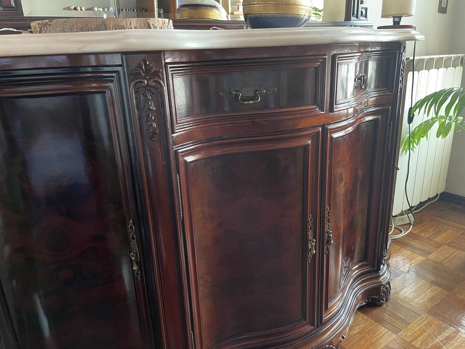 Movel sapateira com pedra mármore