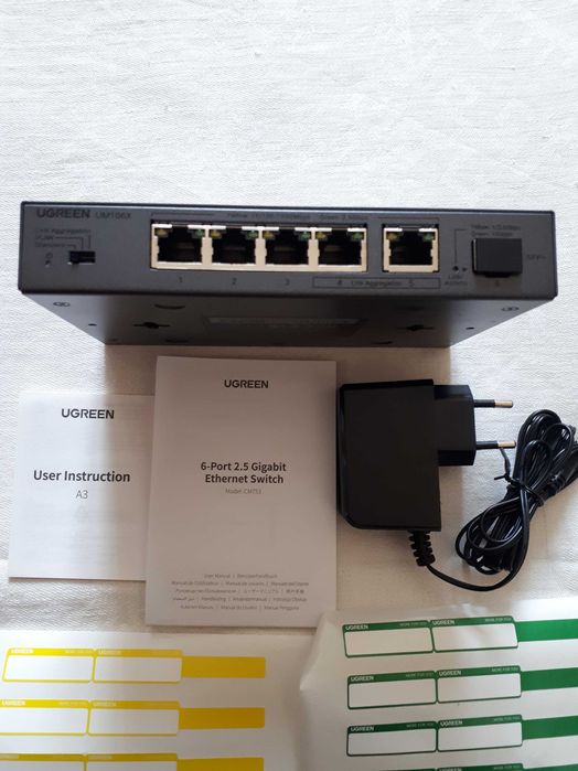 Комутатор  Ugreen CM 753  6-Port  2.5GB/s Gray
