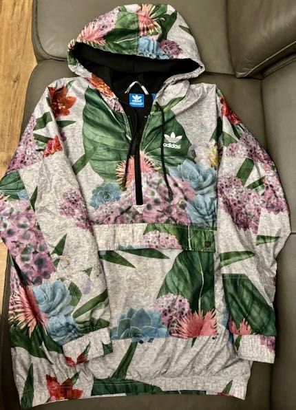 KURTKA, wiatrówka Adidas Originals w kwiaty NOWA  AJ8875 unikat