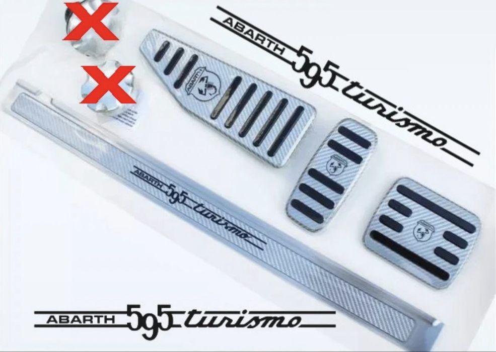 Conjunto pedais Abarth original