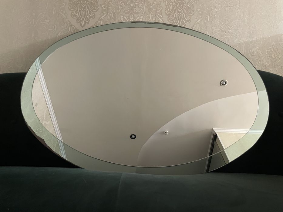Дзеркало велике двошарове овальне