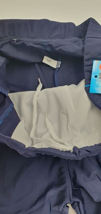 Kąpielówki męskie bokserki 3xl granatowe z niebieską wstawką