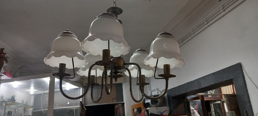 Candeeiro vintage latão