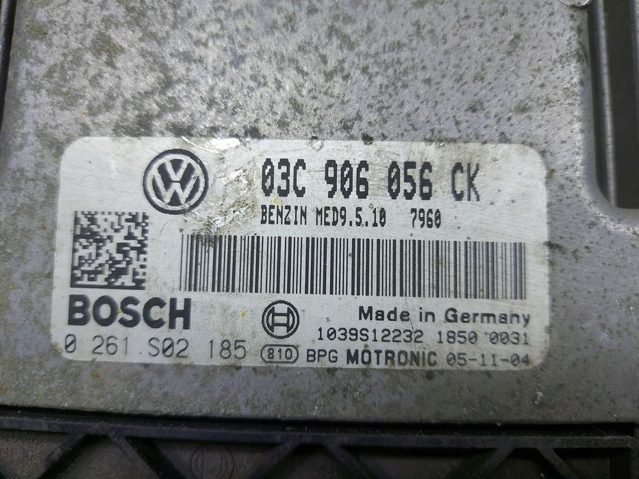 Sterownik Komputer Silnika Vw Golf V Plus 1.6 03C906056Ck 0261S02185