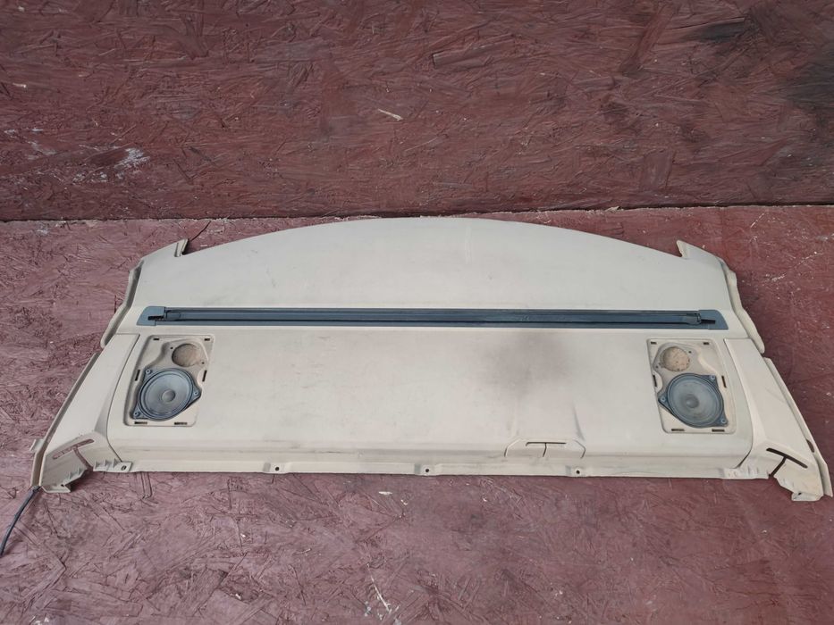 BMW E60 / E60 LCI SEDAN ORYGINALNA Półka tylna beżowa + roleta przeciwsłoneczna tył sprawna w 100% o nr. 51 46 7069503 OEM