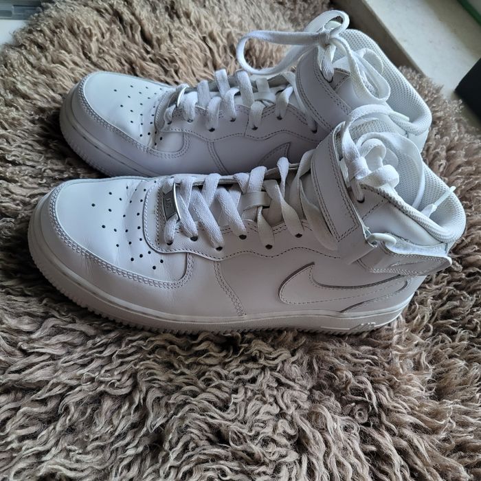 Nike air force 1 sneakersy wysokie 40 białe