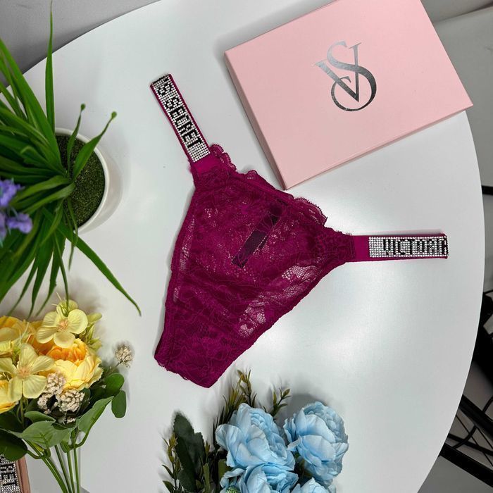 Женское белье Victoria's Secret. Жіночі мережевні трусики/бразиліани Вікторія Сікрет