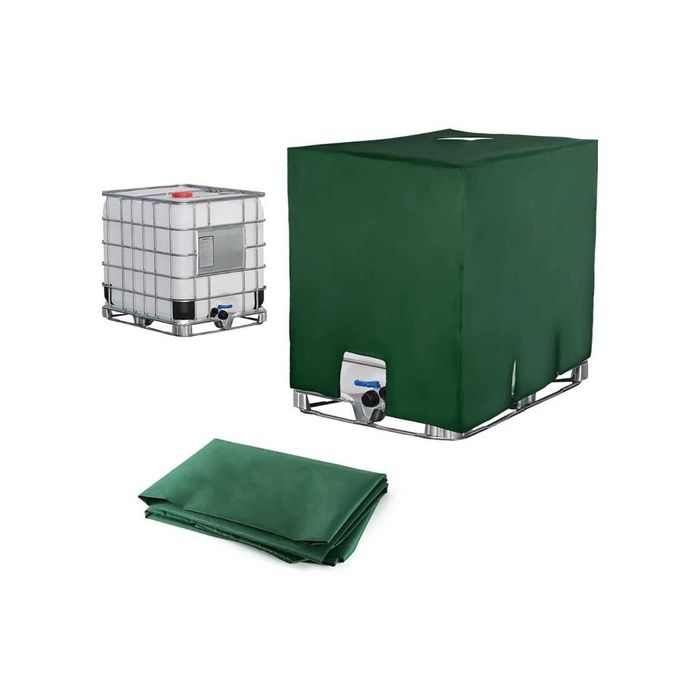 Pokrowiec ochronny na zbiornik IBC mauzer 1000l wodoodporny Zielony