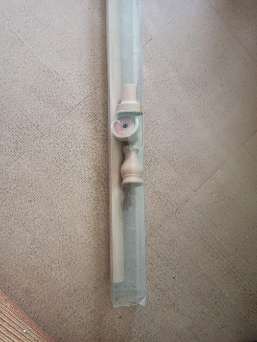 Pojedyńczy karnisz drewniany 270 cm