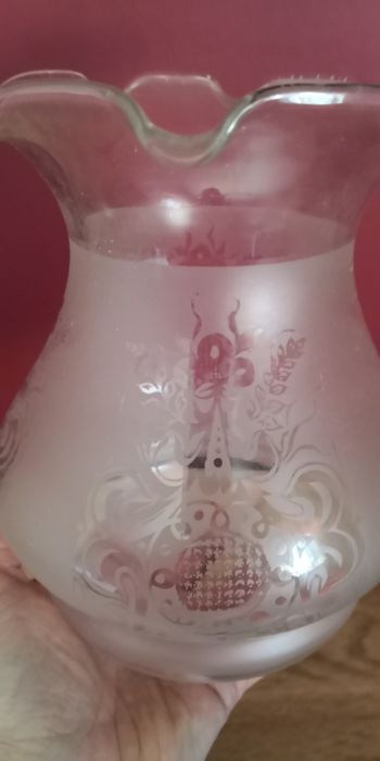 1 tulipa - vidro - para candeeiro