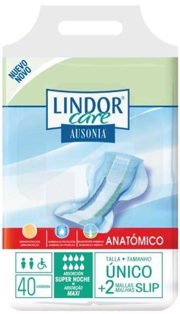 Embalagem Pensos Lindor Anatómico Maxi (8Gotas) 40Unid *NOVO*