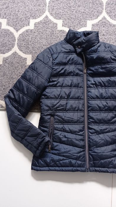 Nowa granatowa pikowana kurtka