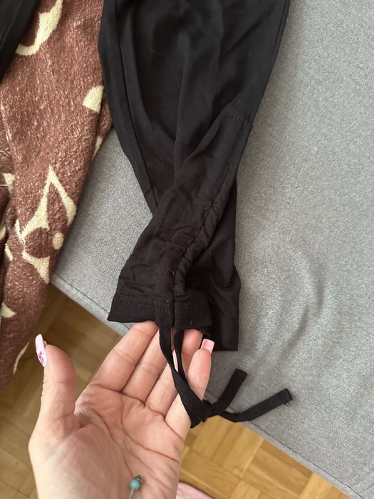Legginsy spodnie 3/4 damskie ze ściągaczami rybaczki
