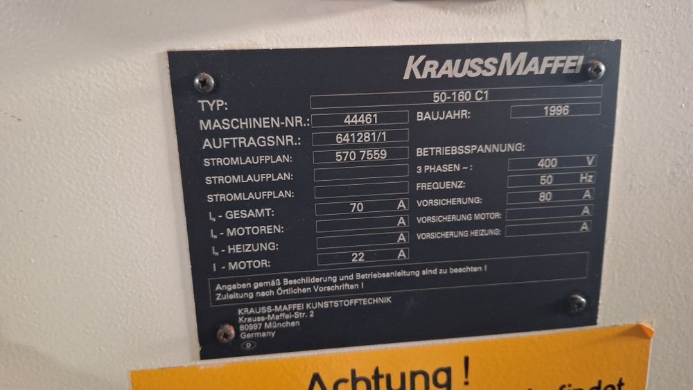 Maquinas de injeção plastico Krauss maffei