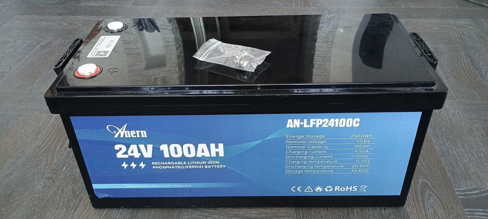Акумулятор Anern Bluetooth -24V-100AH