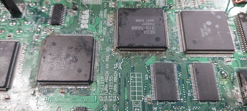 Motherboard Consola Sega Saturn - AVARIADA Para Peças