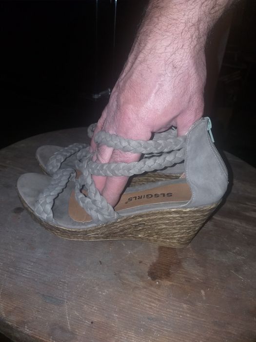 Buty damskie,sandały na koturnie SLSGIRLS