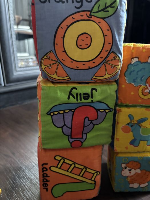 Кубики мʼякі ,з літерами